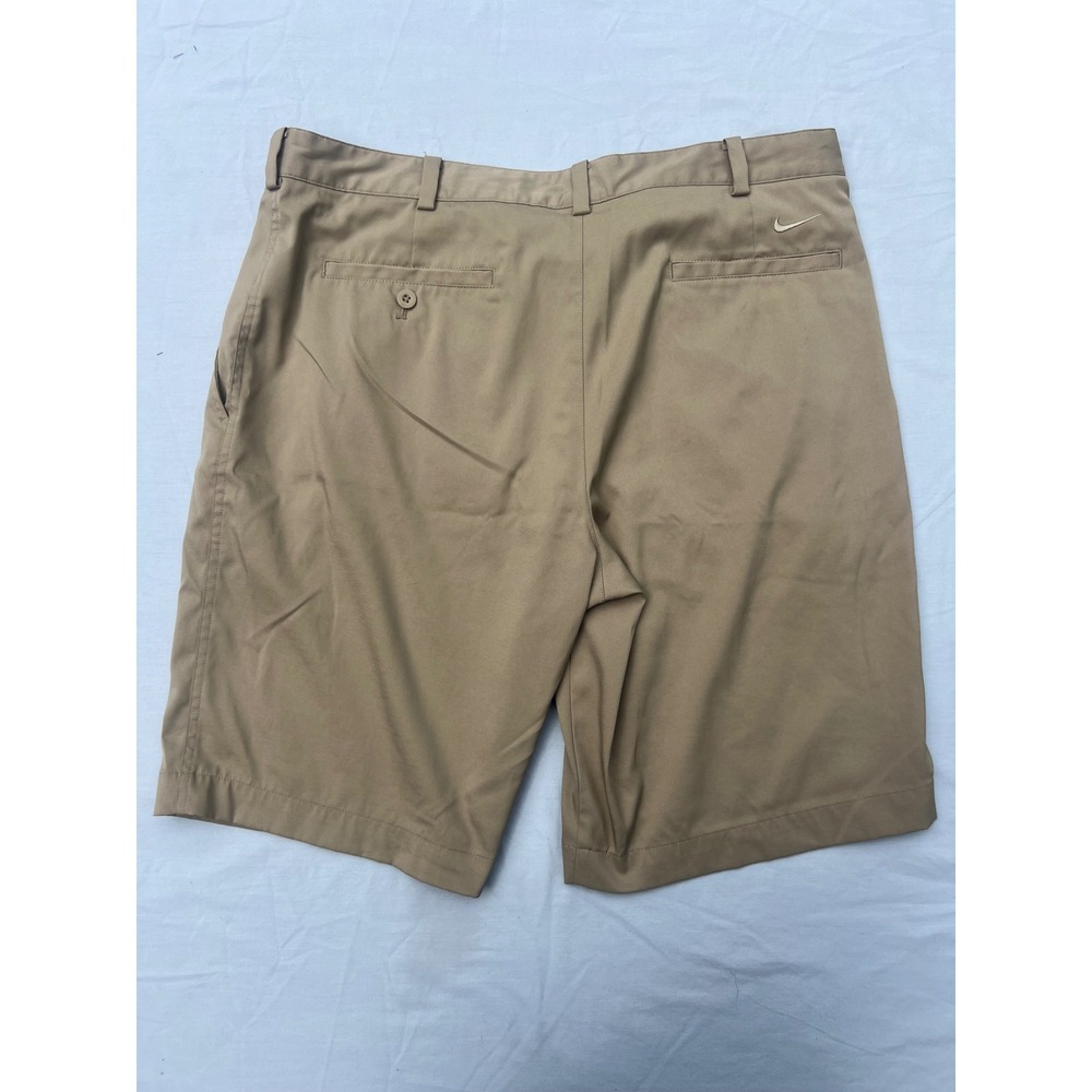 Nike Golf Dri-FIT Shorts Mens 36 Khaki Tan Flat Front Performance Golfing - Picture 4 of 5